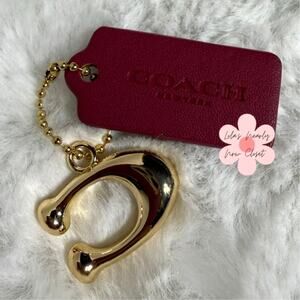 1.5" COACH "C" Hang Tag Key Fob Bag Charm